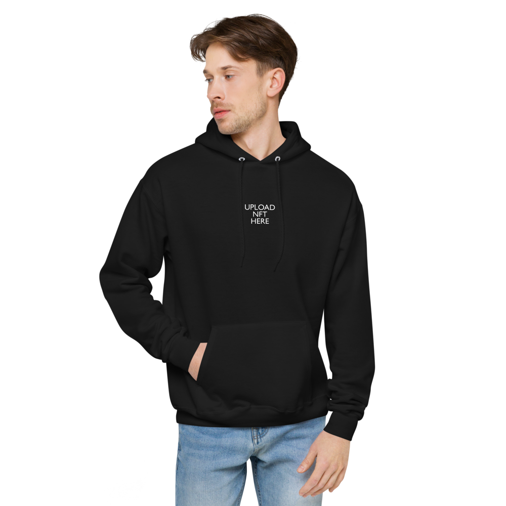 Custom personalized Best Buds NFT unisex black fleece hoodie