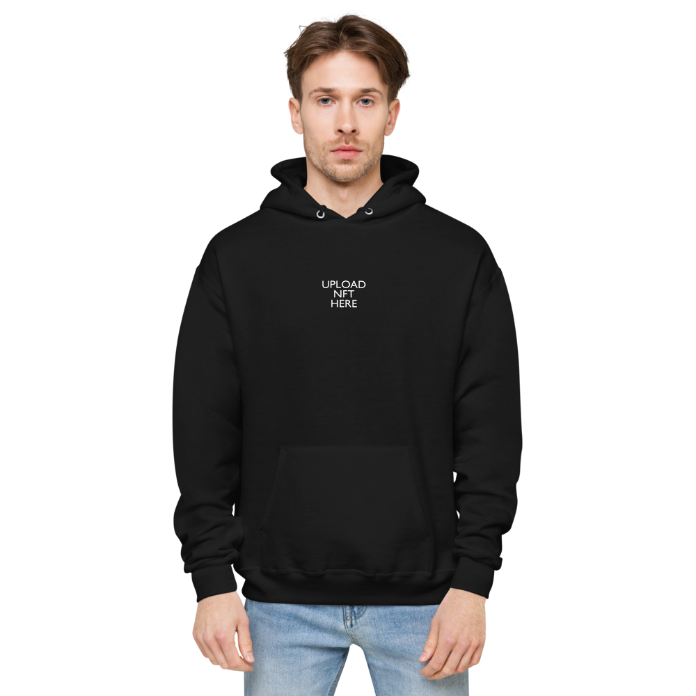 Custom personalized Best Buds NFT unisex black fleece hoodie